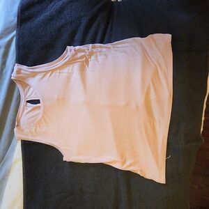 Halogen light pink tank top